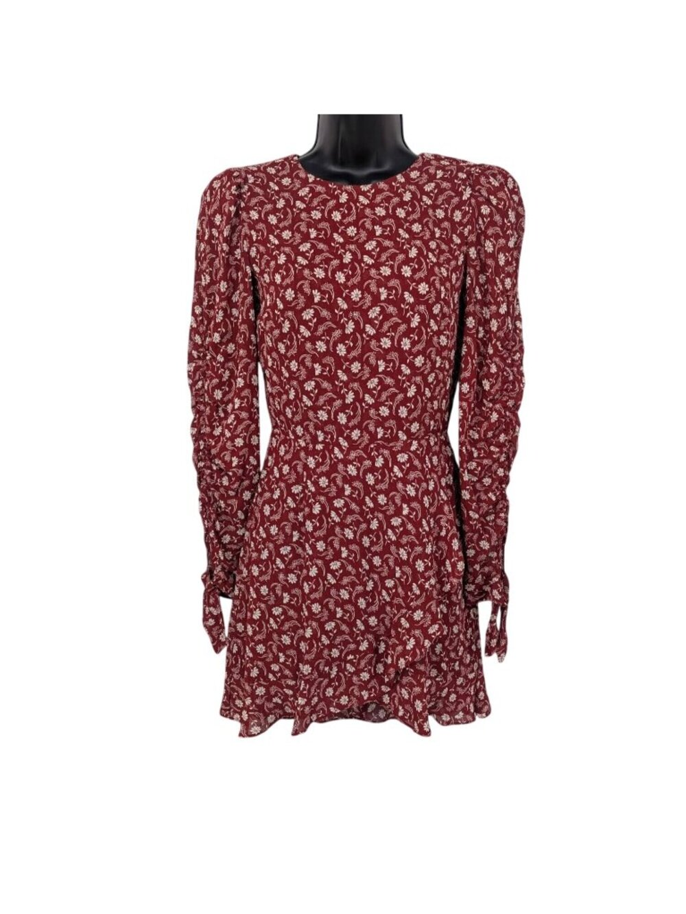 Reformation Floral Mini Dress Romantic Cottage Long Sleeve Occasion USA Size 0